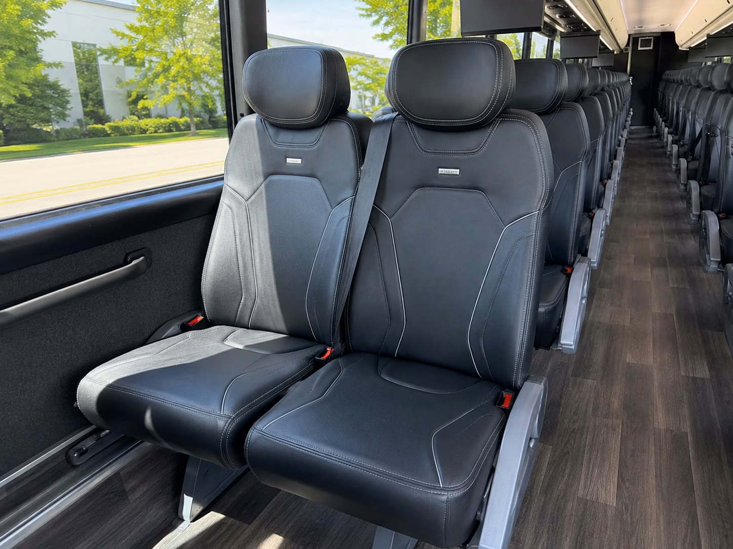 rialto charter bus interior